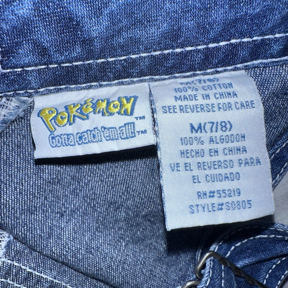 Pristine Vintage Kid’s Medium (7/8) Nintendo Pokémon Bellossom Shorts Overalls - Picture 8 of 12